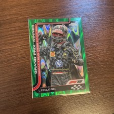 Charles Leclerc Topps Chrome F1 Grand Prix Winner Green Refractor 55/99 #108