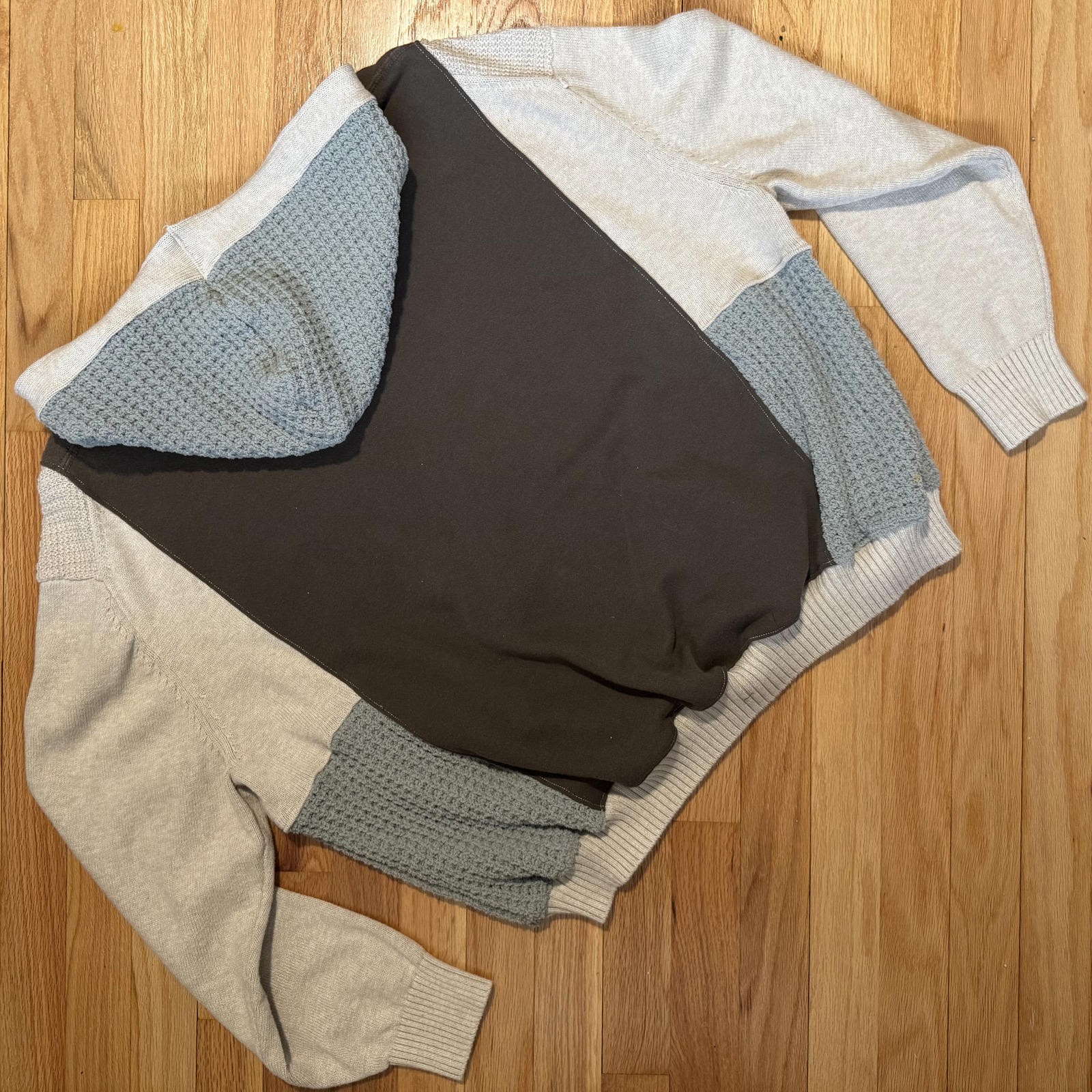 Handmade Yellowstone Upcycled Patchwork Hoodie/Sw… - image 7