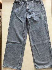 NWOT Women  s Size Large 28 In Waist Height Wast Wide Leg 5 Pocket Denim Jeans