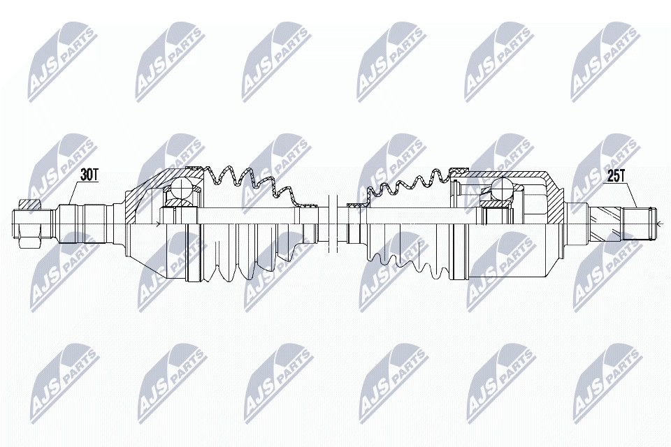 Nty Driveshaft Left For Opel Astra H 1.9Cdti 04- Zafira B 1.9Cdti 05 - Image 5