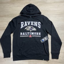 Baltimore Ravens 47 Brand Pullover Hoodie Black Graphic Mens Size Medium NWT