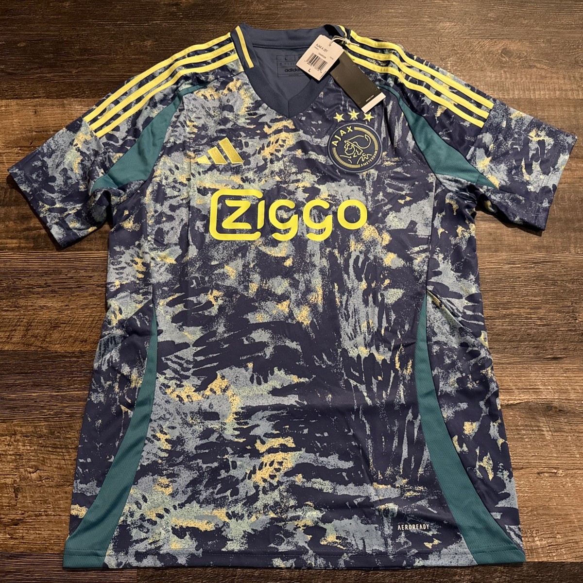 2024-25 Adidas Men's Ajax Away Soccer Jersey Large L AFC Amsterdam