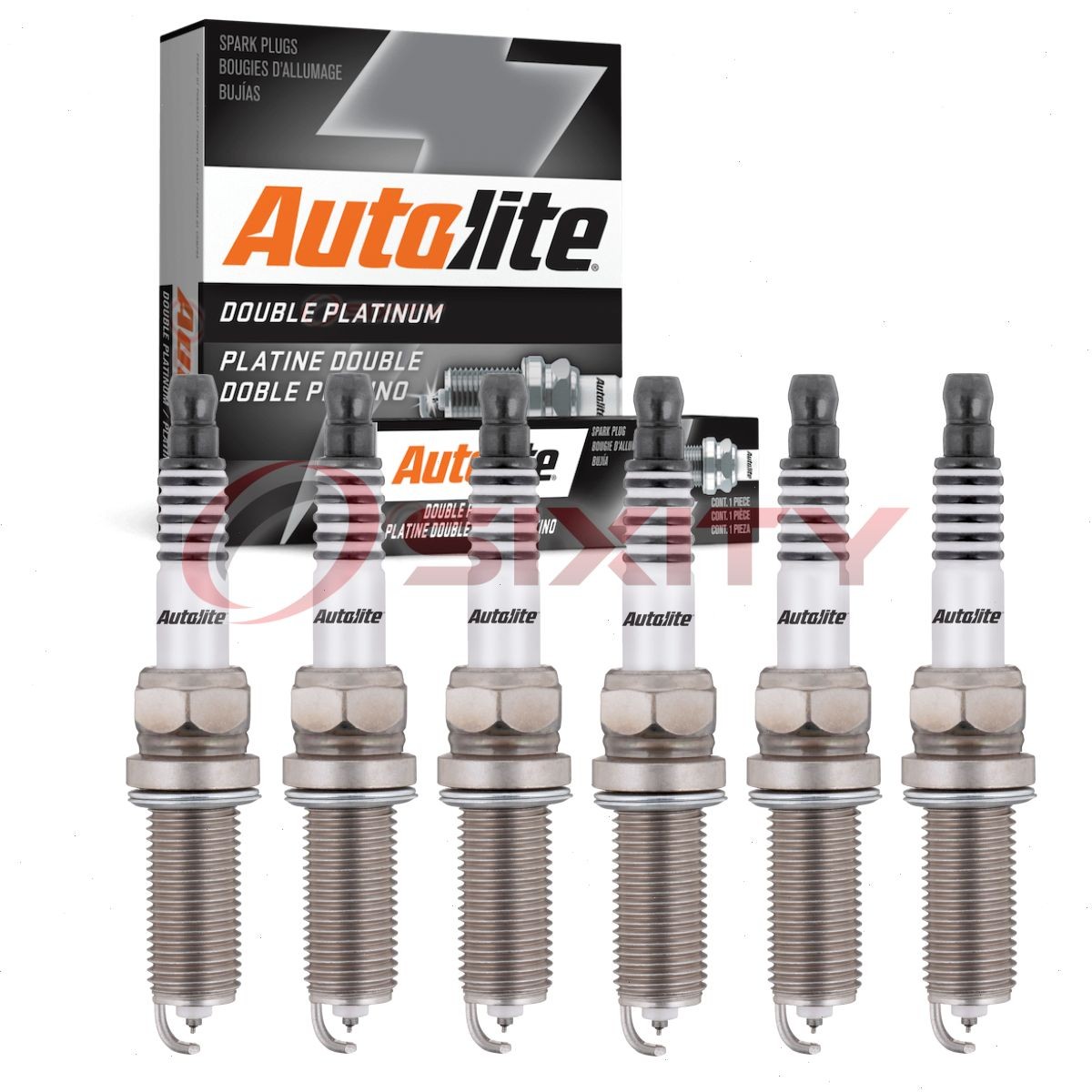 6 pc Autolite Double Platinum APP5702 Spark Plugs for W145T30 88901008 no