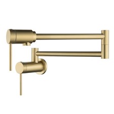 Wall Mount Kitchen Pot Filler Faucet 360 Swivel Folding Swing Arm Built-in B...