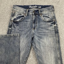 Wrangler Retro Slim Boot Jeans 29x34 Medium Wash Faded Blue 1077MWZGL Cowboy