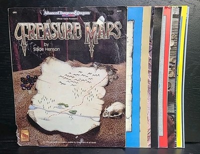 TSR GR3 9377 TREASURE MAPS  Advanced Dungeons & Dragons Complete maps 64 pages