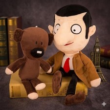 Mr. Bean  Teddy Plush Set - 12 Inch Soft Cartoon Comedy Stuffed Toy Doll