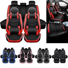 For Jeep Seat Covers 5 Seats Car Front Rear Leather Full Set Protector Cushion