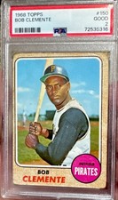 1968 Topps - Roberto Clemente #150 Called Bob on Card PSA 2