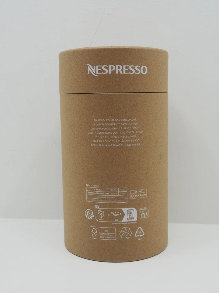 Juego de 2 tazas Lungo Nespresso Origin Collection, diseño India Mahdavi, totalmente nuevas Foto 2 de 4