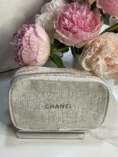 Chanel Beauty - GWP Cream  Gold Shimmery Rectagular Pouch