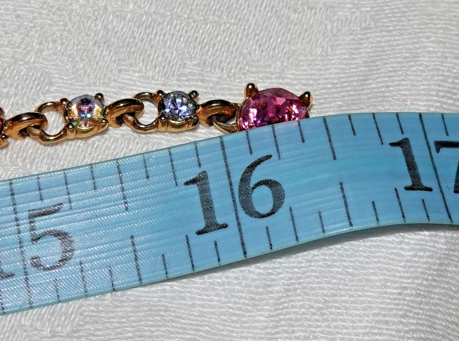 Beautiful! Vintage Pink Purple Signed BOGOFF Rhin… - image 7