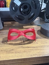 Red Hood Domino 3D Printed Mask – DC Inspired Cosplay Prop