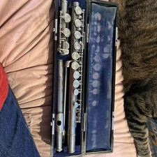 Yamaha YFL-23 Flute Nickel Plated / Smooth Key Action / Pads Aged / Japan 2379