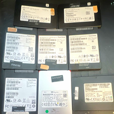 Lot of 8 Mixed Brands 512GB 2.5in SATA III Internal SSD