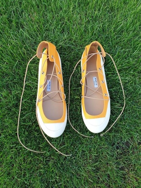 Women Akris Heels White Leather 39