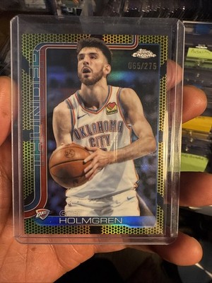 2025-26 Topps Chrome - Chet Holmgren #134 Yellow Basketball Refractor /275