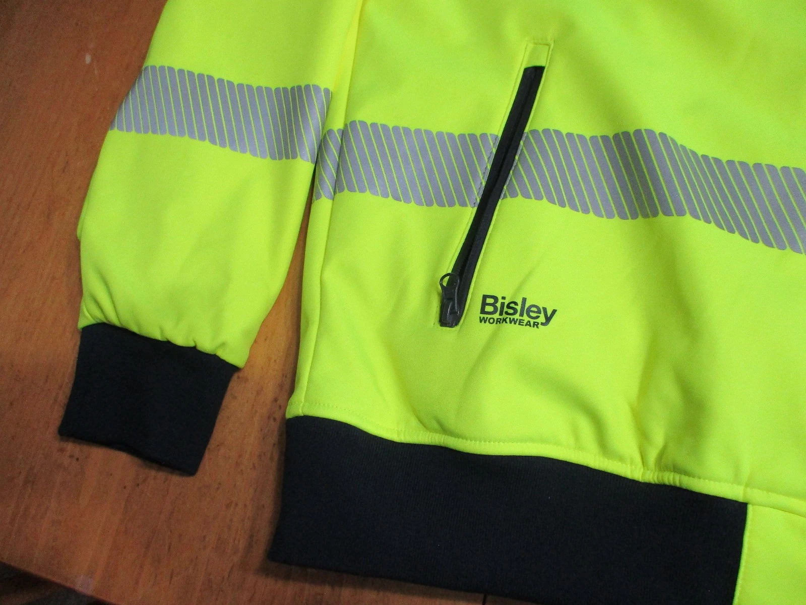 New No Tag Bisley Workwear Jacket Ansi Type R Class 3 Soft Shell,2 XL Excellent! image 17