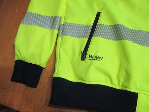 New No Tag Bisley Workwear Jacket Ansi Type R Class 3 Soft Shell,2 XL Excellent! image 17