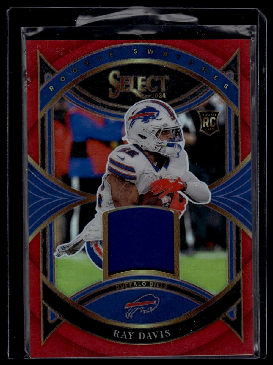 Ray Davis Panini Select Rookie Swatches #RSRDS Red