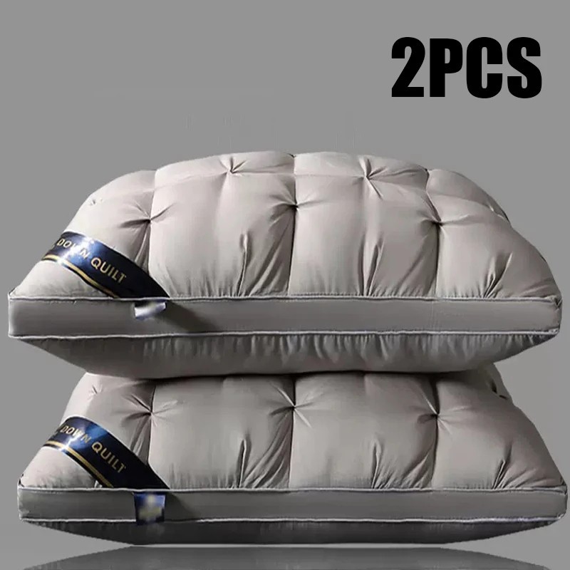 2 Luxury Hotel Quality Pillow Deep Sleep Neck Support Non-Co
