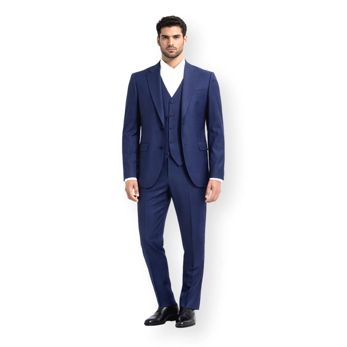 Abbigliamento Abito Uomo Manuel Ritz Cerimonia Manuel Ritz Uomo Primavera Estate 2021 Cerimonia Uomo Blu Abiti  Da Sposo Manuel Ritz Doppiopetto