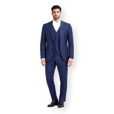 SIMBOLS men's tuxedo ceremony 3 pieces slim A10908S blue