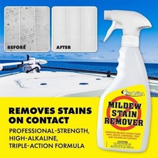 Mildew Stain Remover Cleaner Boats RVs Multi-Surface Professional Strength 16 OZ 1.15 per fl oz