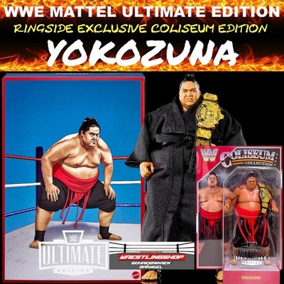 WWE MATTEL ULTIMATE EDITION COLISEUM RINGSIDE EXCLUSIVE YOKOZUNA WRESTLING ELITE