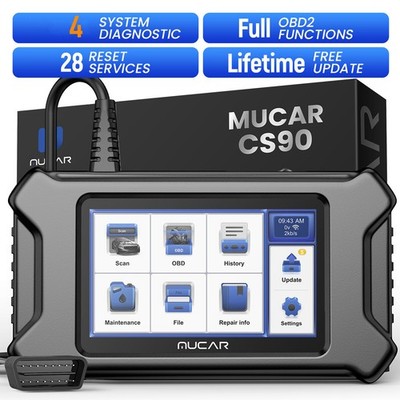 MUCAR CS90 OBD2 Code Reader Engine Diagnostic Scanner Reset Tool ABS SRS Oil 