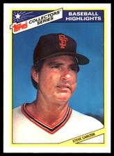 Steve Carlton 1987 Topps Woolworth Baseball Highlights #1 Giants MLB READ