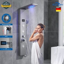 Auralum Pannello Doccia a Pioggia Funzioni Multi Acciaio Inox Colonne Doccia Massaggio