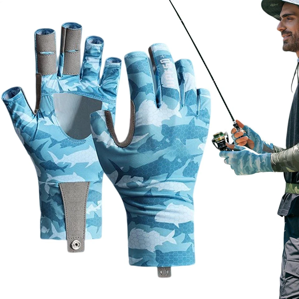 Fishing Half Finger Gloves | Breathable Cycling Gloves | UV Protection Men Women - Image 4 of 4