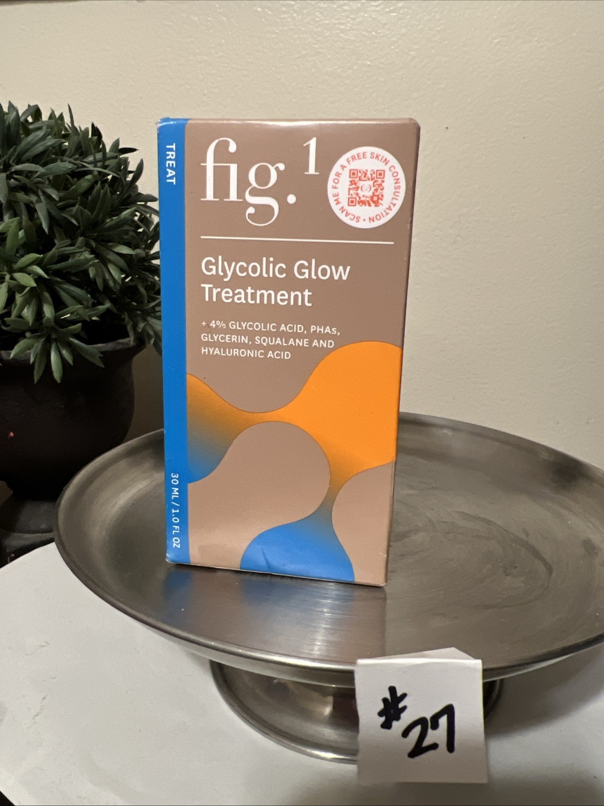 Fig 1 Glycolic Glow Treatment 30ml Exfoliating Anti-Aging Instant Radiance Sealed