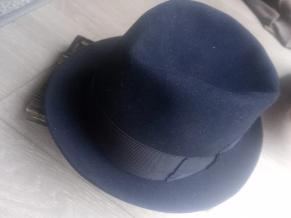 Vend Chapeau Borsalino made in Italy Bleu nuit - Photo 2/4