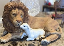 Lenox Peaceable Kingdom Porcelain Figurine Lion & Lamb Handcrafted