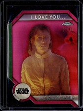 2024 Topps Chrome Star Wars - The Carbonite Chamber - I Love You - Die Cut - /99