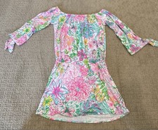 Lilly Pulitzer Lana Skort Romper Paradise Found Medium Off The Shoulder Sz XS