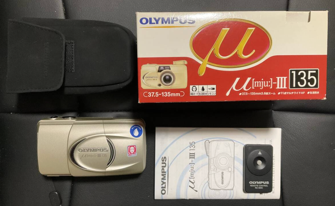 🎦 Olympus μ mju iii 135 Point & Shoot AF 35mm Film Camera From