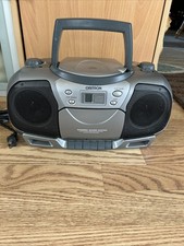 Oritron CD Cassette Player AM FM Radio Portable Boombox OP1011 As Is