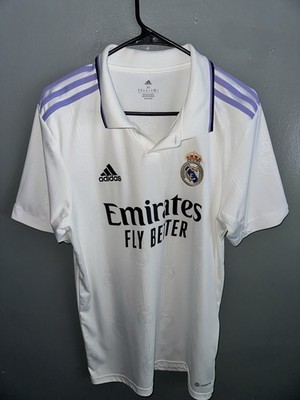 adidas Real Madrid White Jersey Men's Medium