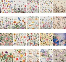 20 Pcs Assorted Floral Napkins for Decoupage Wildflower DIY