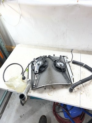 2012 12-23 Kawasaki ZX14R ZX14 TESTED Fan Blowers Radiator Coolant Tank No Dents