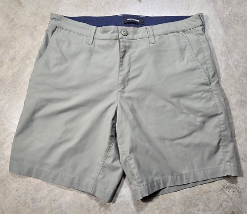 Bluffworks Ascender Shorts Mens 36 Light Olive Green Chino Travel Pockets Flaw - Picture 5 of 12