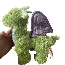 Melissa Doug Zephyr The Dragon Super Soft Plush Stuffed Animal, Green / Purple