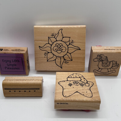 Fun Design Wood And Rubber Stamp Collection