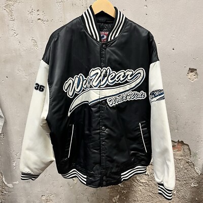 Vintage 90s WuWear Varsity Puffer Button Down Coat 2XL Wu Tang Clan  Streetwear