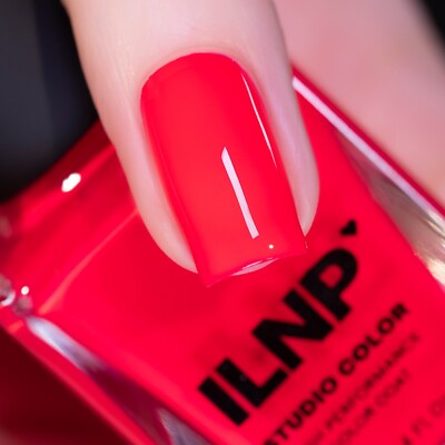 ILNP Vaporwave - Vibrant Coral Red Neon Cream Studio Color Nail Polish