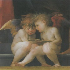 Madonna mit Heiligen und Kind Rosso Fiorentino Kunstdruck Plakat Poster 241