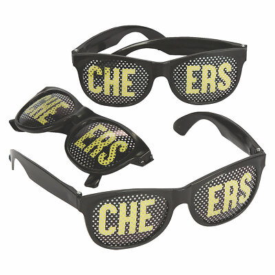 Cheers Pinhole Glasses, Apparel Accessories, 12 Pieces